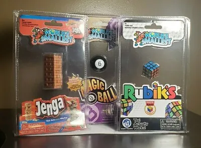 World's Smallest - YOU PICK - Jenga - Rubik's Cube - Magic 8 Ball - WORKING TOYS • $8