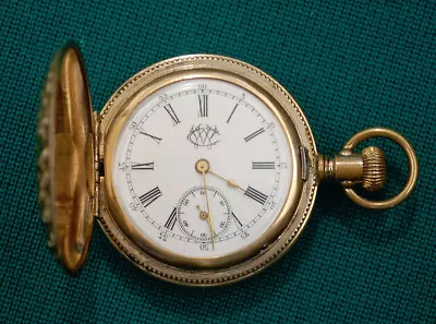 Circa 1910 Vallon Watch Company Gold-filled Hunter Pocket Watch • $100