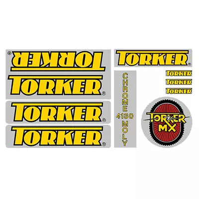 Torker - MX - Red HT Decal Set - Old School Bmx • $66