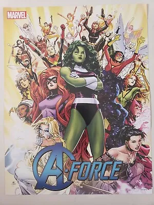 A-FORCE / WOMEN OF MARVEL PROMO POSTER 2015 MARVEL COMICS 13 X10  NEW ROLLED! • $7.99