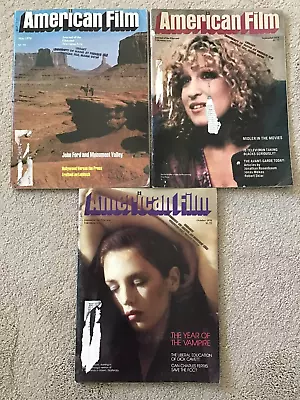 Lot Of 3 Vintage 1978  American Film  Magazines May September October • $6