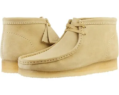 Men's Shoes Clarks Originals WALLABEE BOOTS Moccasin Lace Up 55516 MAPLE SUEDE • $123