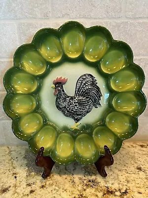 Marston Vintage Egg Tray Dish Farmhouse Rooster Chicken  • $14.99