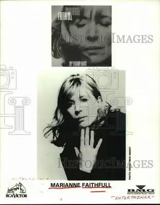 1997 Press Photo Entertainer Marianne Faithfull - Hcp41226 • $16.99