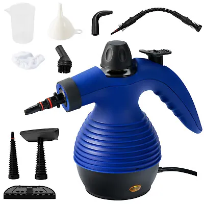 Multipurpose Steam Cleaner Handheld Steamer W/ 9-piece Accessories For Home Car • £26.95