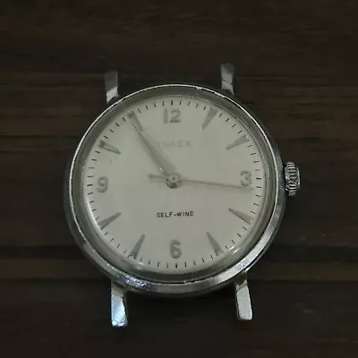 Vintage Timex Men’s Watch Automatic Self Winding Movement 37mm Running • $0.99