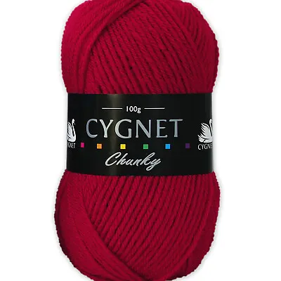 Cygnet Chunky 100g 100% Arylic Knitting Yarn • £2.99