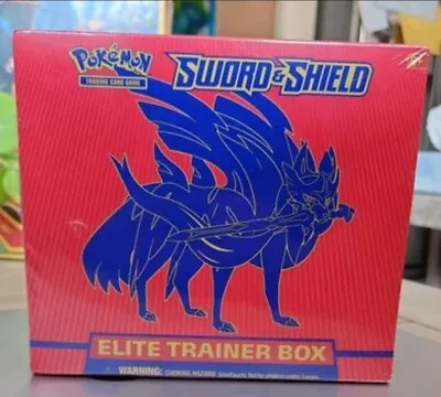 $50 • Buy Pokémon Zamazenta Zacian Sword And Shield ETB Elite Trainer Box