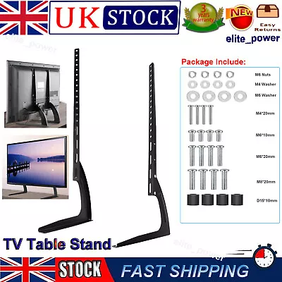 Universal Top TV Table Stand Leg Mount LED LCD Flat Screen 14-65 Inch TV Bracket • £11.99