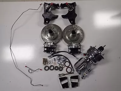 $749 • Buy 1965-1970 Impala Front Power Disc Brake Conversion 2 Inch Drop Spindles Chrome