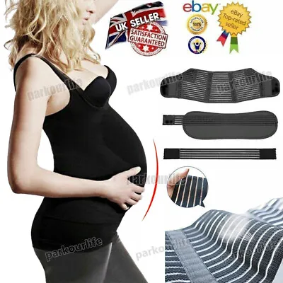 Maternity Pregnancy Belt Back Support Lumbar Waist Band Belly Bump Strap Brace • £8.59