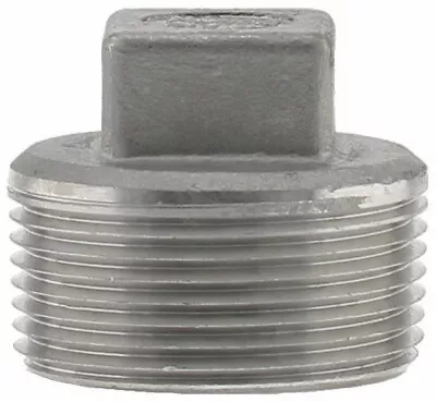 1-1/2  NPT Threaded Square Head Plug 316 Stainless Steel 150 Fitting • $12.50