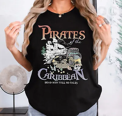 Vintage Pirates Of The Caribbean Disneyland Unisex Adult Kid Shirt 32011101028 • $19.99