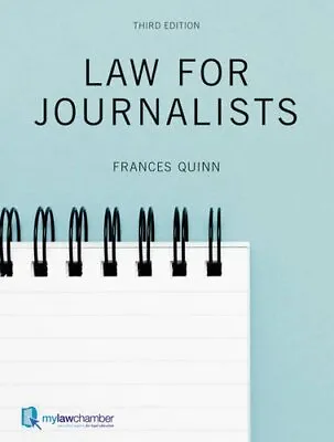 Law For Journalists By Quinn Frances Paperback Book The Cheap Fast Free Post • £3.72