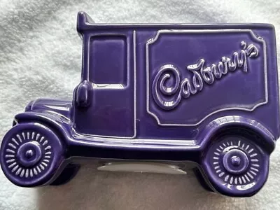 Vintage Ceramic Cadburys Purple Delivery Van Money Box By Wade Never Used New • £10