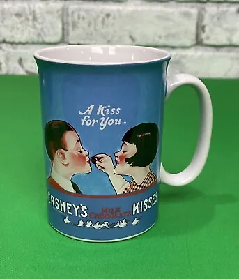 Vintage Hershey Kisses Milk Chocolate “A Kiss For You” Coffee Mug 8oz Coco Cup • $7.19