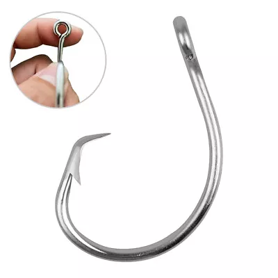 20/50 Fishing Tuna Circle Hooks 39950SS Stainless Steel Saltwater Hook 4/0-16/0 • $19.25