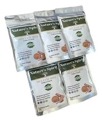 Wholesale Fullers Earth Multani Miti Powder Bulk 500g 5x100g Face-Body • £8.59