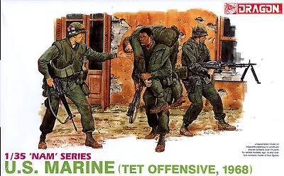 Dragon 1/35 3305 US Marines (TET Offensive) (Vietnam War) (NAM Series) (4 Figs) • $24.65