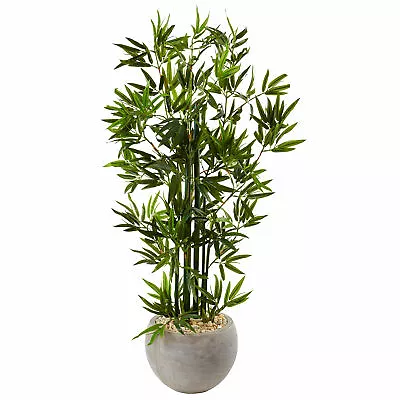 $193.99 • Buy Artificial 4 Ft. Bamboo Tree In Sand Colored Bowl Arboreal Home Decor