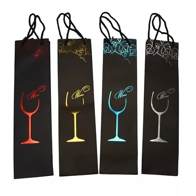 12Pcs Kraft  Wine Bags Gift Bag Red Wine Gift Bags Single Bottle Tote Wine3756 • $38.99