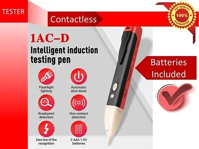 £3.68 • Buy Voltage Tester Detector Pen 1AC 90-1000V Non Contact Alert Stick Electric Test