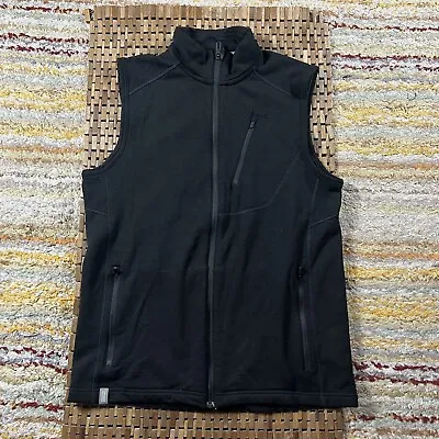 Icebreaker 100% Merino Wool Full Zip Vest Black Men’s Size Medium M • $104.95