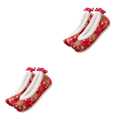 £24.77 • Buy  2 Pairs Chinese Style Hanfu Shoes Flats Ballet Loafer Girls Manual