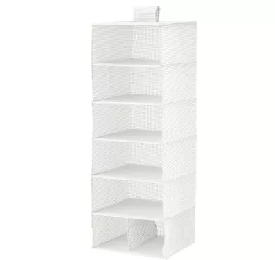 Ikea STUK Clothes Storage With 7 Compartments White30x30×90 Cm • £3