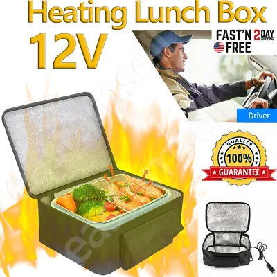 12V Car Portable Electric Heating Lunch Box Warmer Container Mini Microwave Oven • $20.99