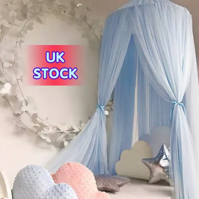 2024 NEW Kid Baby Bed Canopy Bedcover Mosquito Net Princess Curtain Bedding Tent • £27.99