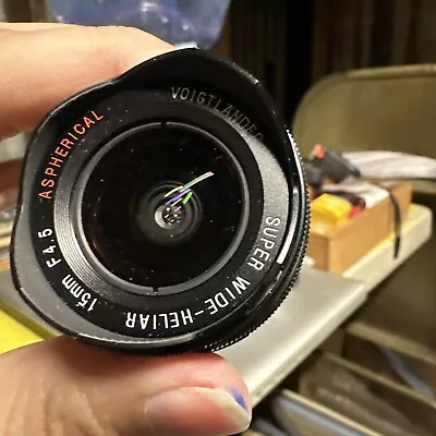 Voigtlander 15mm F/4.5 Heliar-SW Leica Screw-in Mount Black • $299