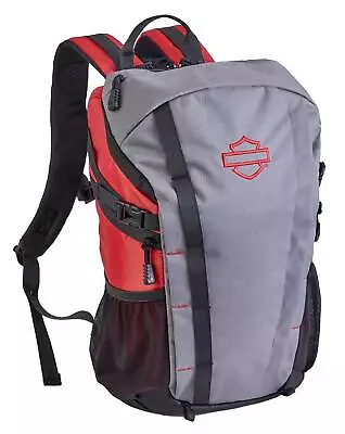 Harley-Davidson Street Cruiser Water-Repellent Backpack - Gray/Red • $81.95