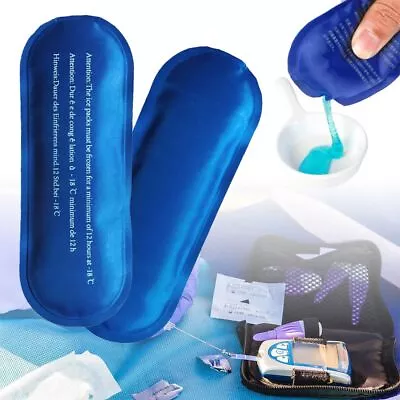 Portable Reusable Diabetic Insulin Cooling Bag Cold Gel Ice Pack Protector Pill • £4.88