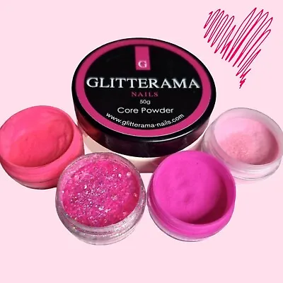 £2.95 • Buy Glitterama Nails Coloured Acrylic Powder Pinks Pastels Brights Neons Valentines 