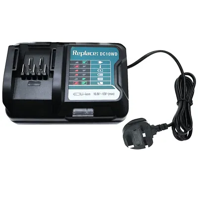 Fast Battery Charger With LED For Makita 10.8V 12V DC10WD DC10SB BL1015 DC10WC • £14.89