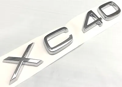 Chrome Xc40 Fit Volvo Rear Trunk Tailgate Emblem Badge Decal Nameplate Letters  • $22.99