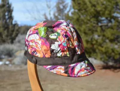 VERA BRADLEY Newsgirl Hat Quilted Floral Lined • $8.99