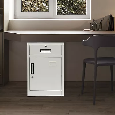 Filing Cabinet For Office Metal With Lock Vertical File Storage Cabinet W/Drawer • $79