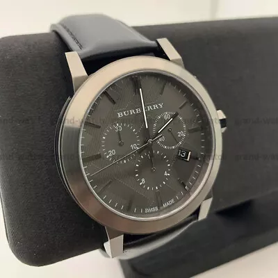 New Burberry BU9364 The City Black Chronograph Fashion Casual Quartz Men's Watch • $179.80