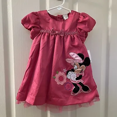 Disney Store Pink Minnie Mouse Dress And Bloomers Set Girls SZ 12-18 Months NWT • $21.99