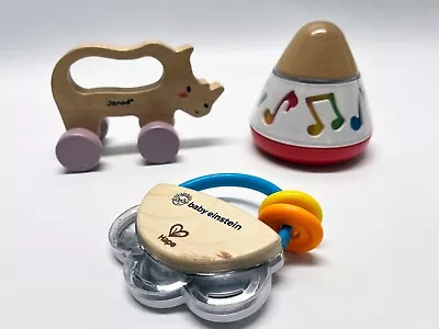 £15 • Buy WOODEN Toys Bundle Inc Toys By Hape, Janod And Musical Toy Preloved As Pictured 