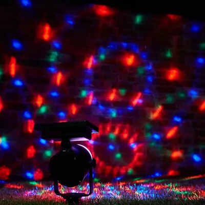 £19.06 • Buy Festival Disco Solar Powered Garden Villa Stage Light Rotating RGB Crystal Ball