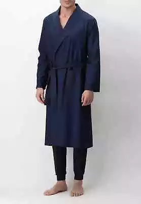 Perofil Cotton Canvas Robe  A Refined Dressing Gown In Textured Cotton Canvas • $120.80