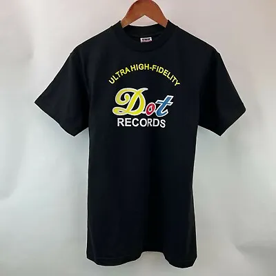 Vintage 90’s Ultra High Fidelity Dot Records T Shirt Billy Vaughn Pat Boone M • $35