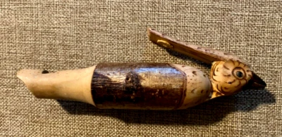 $12.99 • Buy Vintage Movable Mouth Wood Bird Whistle Artisan Hand Carved Hand Finished 6-3/4 