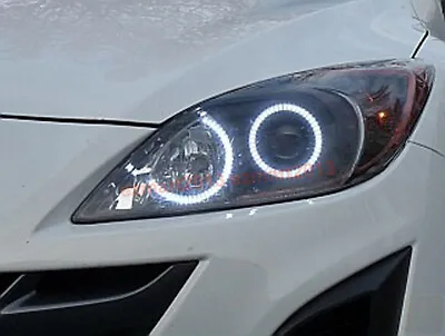 LED 4 Halo Ring For Mazda 3 Sport Projector 10-13 Headlight Angel Eye DRL Lamp • $63.47