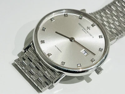 $12800 • Buy Vintage Vacheron Constantin Patrimony 18K White Gold Diamond Silver Dial