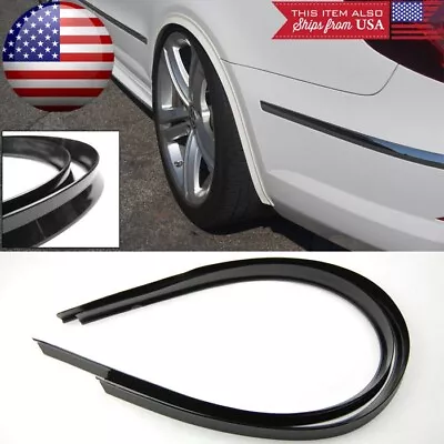 1 Pair 47  Black Flexy Arch Wide Body Fender Flares Extension Lip Guard For Ford • $34.96