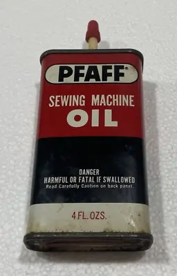 Pfaff Sewing Machine Oil 4 Fl Oz Can (Empty) • $19.99